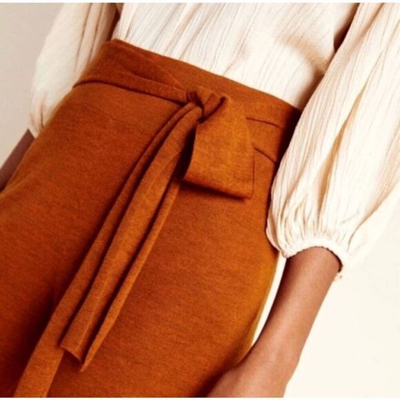 Anthropologie Linette Cropped Wide Leg Knit Pant S $130 - Picture 3 of 8